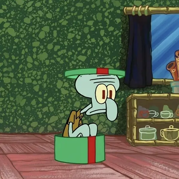 Squidward Idiot Box Portrait