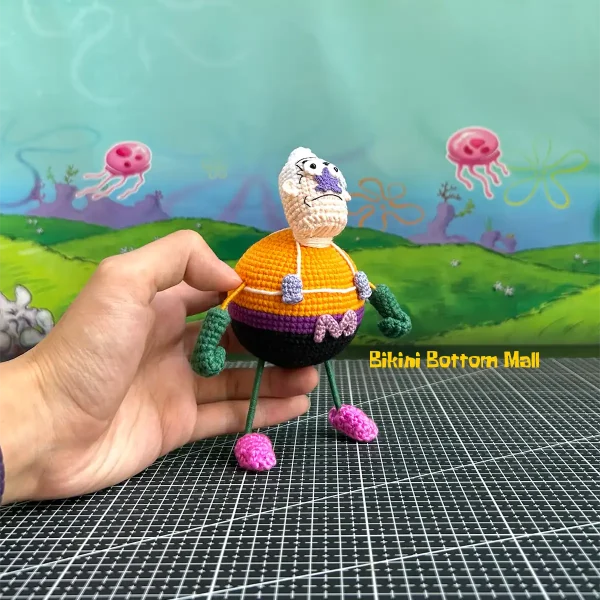 SpongeBob Mermaid Man & Barnacle Boy Crochet Plushie